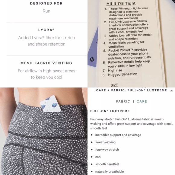 NWT💕Hit It Mesh Panel Reflective Running Leggings - Picture 7 of 8